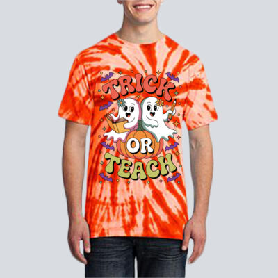 Adult Tie-Dye T-Shirt - Fall - Trick or Teach  Thumbnail